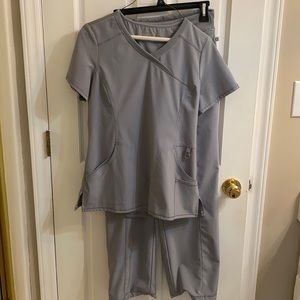 Cherokee Infinity Grey Scrub Set